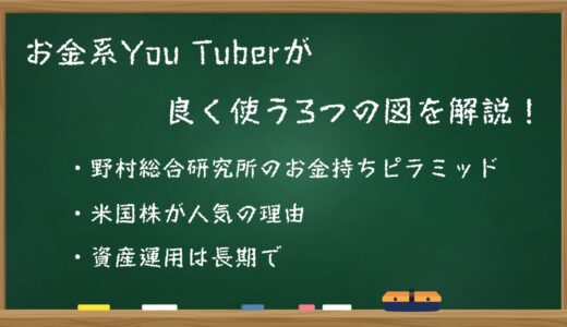 お金系You Tuberが良く使う3つの図を解説