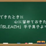 部下ができたときに心に留めておきたい名言～「BLEACH」平子真子より～